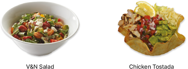 V&N Salad, Chicken Tostada